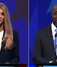 Kelly Loeffler and Raphael Warnock faced off in the Georgia Senate debate ahead of the runoff election.
Credit:	GPB PBS