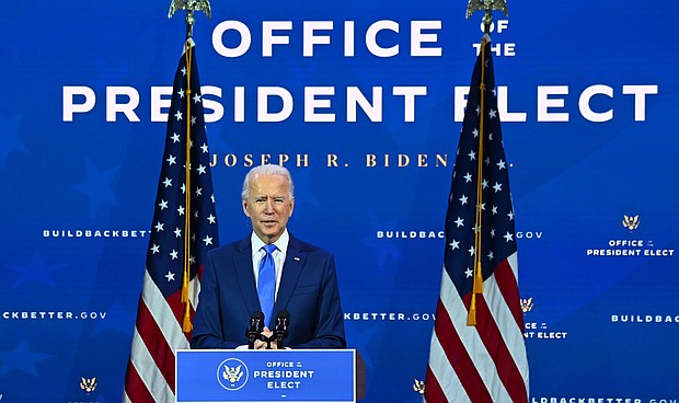 President-elect Joe Biden announces his economic team at The Queen Theater in Wilmington, Delaware, on December 1, 2020.
Credit:	CHANDAN KHANNA/AFP/AFP via Getty Images