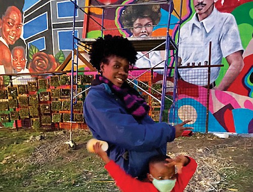 Portland’s Black community and support for artists of color are celebrated with the creation of a new public mural to ... Portland’s Black community and support for artists of color are celebrated with the creation of a new public mural to ...