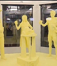 The Pennsylvania Department of Agriculture announced the cancellation of the annual butter sculpture at the Pennsylvania Farm Show for the virtual edition in 2021.
Credit:	WPMT