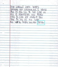 A review of letters addressed to the North Pole and collected through the Post Office's Operation Santa program reveals the pandemic is weighing heavily on children.
Credit:	USPS