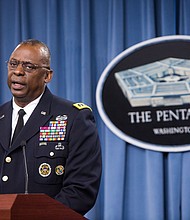 President-elect Joe Biden will begin trying to sell his choice for defense secretary, retired Army Gen. Lloyd Austin, to congressional Democrats who are balking at the prospect of waiving the requirement that the position be filled by someone who has been out of active-duty military service for at least seven years.
Credit:	Allison Shelley/Getty Images