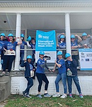 Members of this all-women volunteer crew worked for months to help rehab the two-story home Spring Cambric and her family moved into. The project was part of Habitat for Humanity’s Women Build initiative.