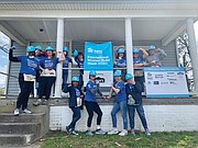Members of this all-women volunteer crew worked for months to help rehab the two-story home Spring Cambric and her family moved into. The project was part of Habitat for Humanity’s Women Build initiative.