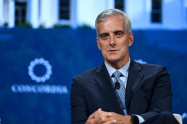 President-elect Joe Biden is poised to tap Denis McDonough, seen here in 2018, to lead the Department of Veterans Affairs, a person familiar with the decision says, adding the longtime chief of staff to former President Barack Obama to his new Cabinet.
Credit:	Riccardo Savi/Getty Images for Concordia Summit
