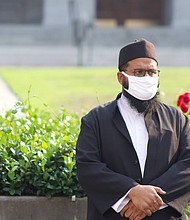 California appointed its first ever Muslim chaplain, Imam Mohammad Yasir Khan, to the state legislature.
Credit:	Courtesy of Alberto Mercado