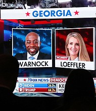 U.S. Sen. Kelly Loeffler and the Rev. Raphael Warnock Debate