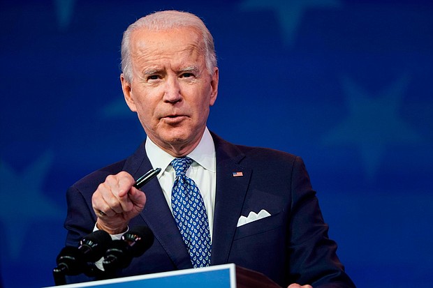 President-elect Joe Biden speaks at the Queen theater on Tuesday, December 22, in Wilmington, Delaware.
Credit:	Joshua Roberts/Getty Images North America/Getty Images