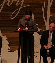 Beau Davis remembers his father, a firefighter, who died from Covid-19.
Credit:	KOCO