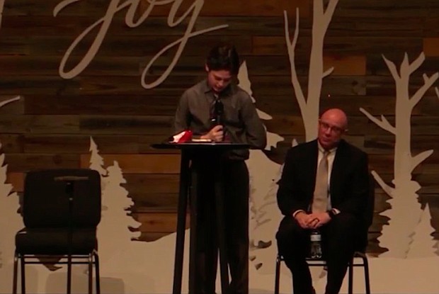 Beau Davis remembers his father, a firefighter, who died from Covid-19.
Credit:	KOCO