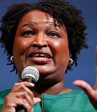 Stacey Abrams launched a multimillion-dollar effort in 2018 to combat voter suppression.
Credit:	Robert F. Bukaty/AP