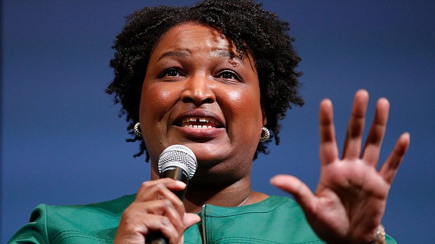 Stacey Abrams launched a multimillion-dollar effort in 2018 to combat voter suppression.
Credit:	Robert F. Bukaty/AP