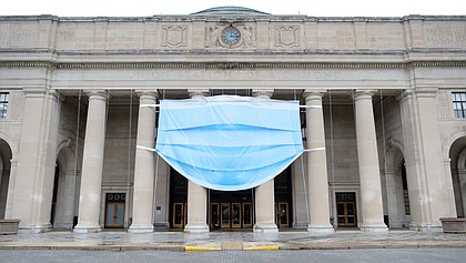 A giant mask adorns the façade of the Science Museum of Virginia at 2500 W. Broad St. as it prepared to reopen to the public on Sept. 5 after being closed for months because of COVID-19. The mask also was a visual reminder that visitors are required to wear masks to enter. The museum is one of many cultural spaces incorporating new requirements because of the pandemic.