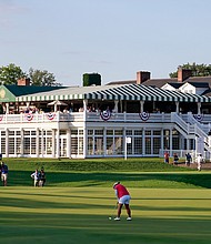 The 2022 PGA Championship will not be played at Trump National Golf Club, seen here in 2017, according to an announcement from PGA of America on Jan. 10.
Credit:	Matt Sullivan/Getty Images