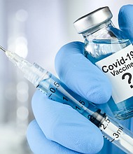 A vial of COVID vaccine