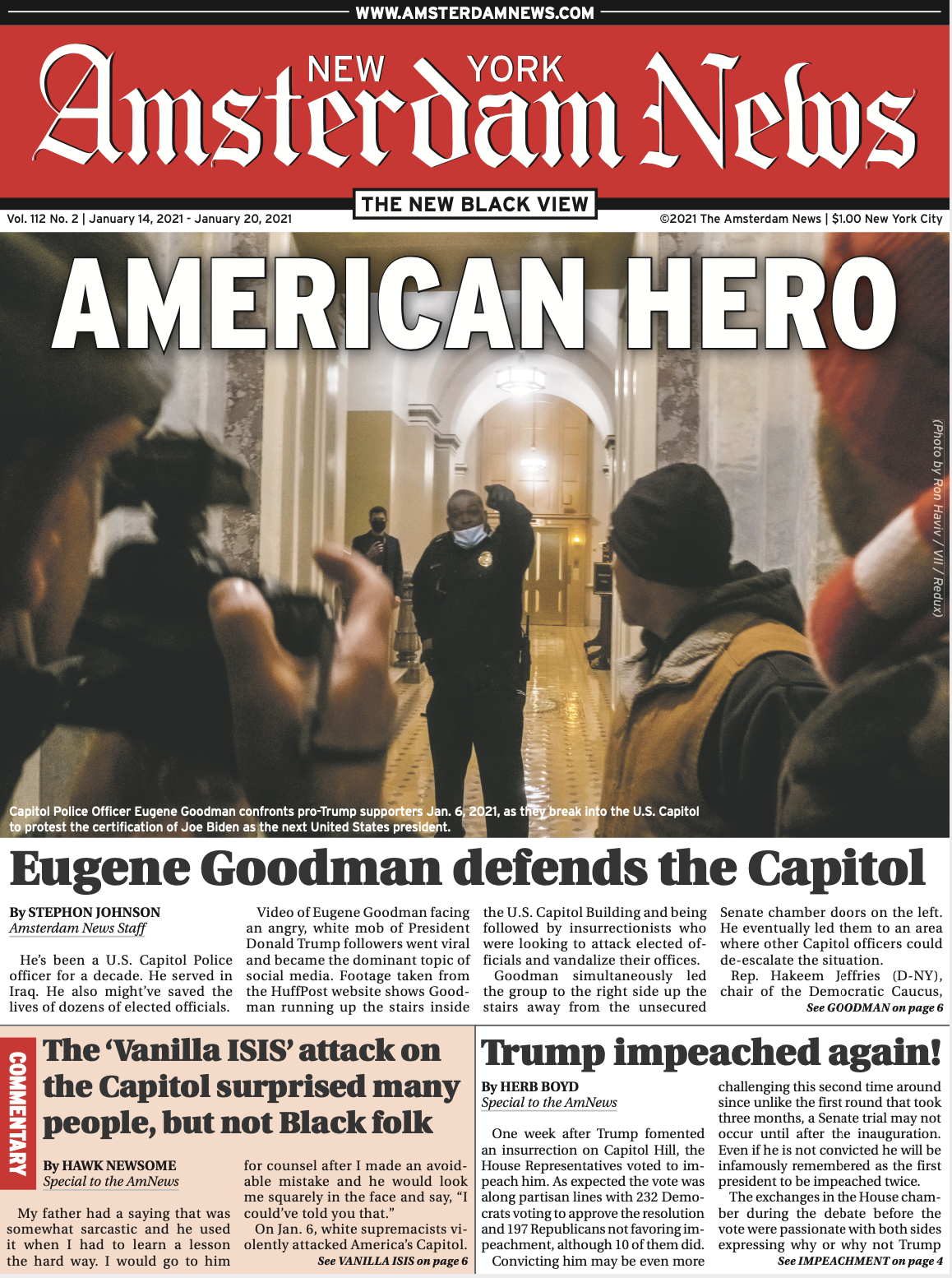 American Hero Eugene Goodman Receives Promotion New York Amsterdam News The New Black View
