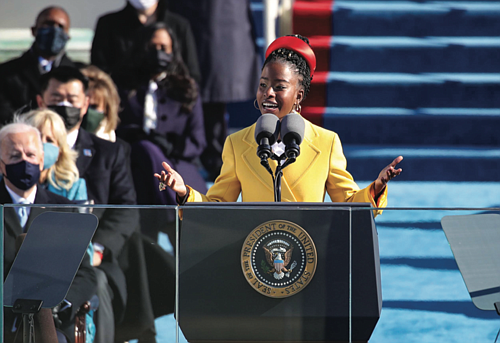 Amanda Gorman, the na- tion's first-ever youth poet laureate, challenged Americans Wednesday to "leave behind a country better than the ... Amanda Gorman, the na- tion's first-ever youth poet laureate, challenged Americans Wednesday to "leave behind a country better than the ...