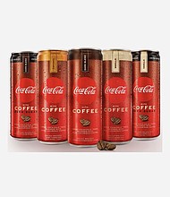 Coke with Coffee arrives at US stores on Monday.
Credit:	Coca-Cola