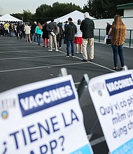 People who have been vaccinated are still required to have a Covid-19 test before entering the US.
Credit:	Mario Tama/Getty Images