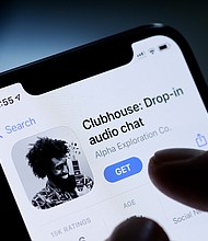 The invitation-only audio-chat social networking app clubhouse is pictured on a smartphone on January 26, 2021 in Berlin, Germany.
Credit:	Thomas Trutschel/Photothek/Getty Images