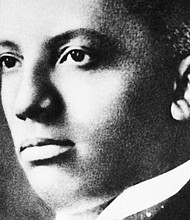 Carter G. Woodson, an African-American historian, wrote black Americans into US history
Credit:	Bettmann Archive/Getty Images
