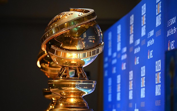Golden Globe trophies are set by the stage ahead of the 77th Annual Golden Globe Awards 
Credit:	ROBYN BECK/AFP/AFP via Getty Images