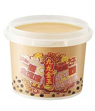 Yum China has started selling oversized buckets of bubble tea for home consumption. The new products "sold out within days," according to its CEO.
Credit:	Courtesy Yum China