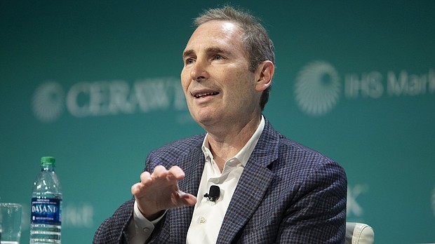 Andy Jassy is the next CEO of Amazon. Jassy here speaks during the 2019 CERAWeek by IHS Markit conference in Houston, Texas, on March 11, 2019.
Credit:	F. Carter Smith/Bloomberg/Getty Images