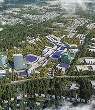 Rendering of GreenCity development