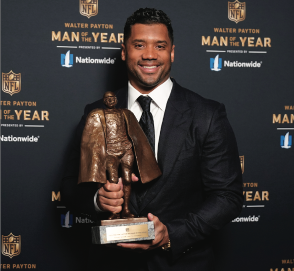 Seahawks QB Russell Wilson wins NFL's Man of the Year award, Sports