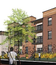 Rendering of Cameo Street Apartments in Jackson Ward.