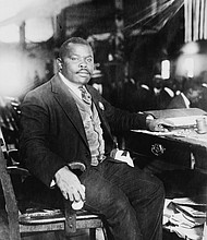Marcus Garvey photographed in 1924.