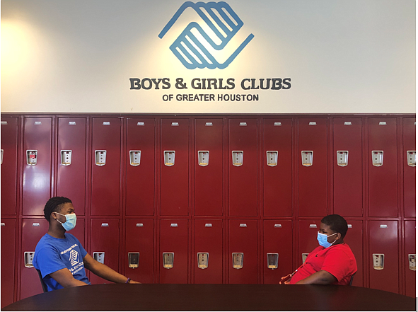 Boys & Girls Clubs of Greater Houston is offering guidance to parents in talking to youth about stressful current events, including the recent catastrophic winter storm and its aftermath. Photo credits: Henrich Perez (young girl). Boys & Girls Clubs of Greater Houston (two boys.)