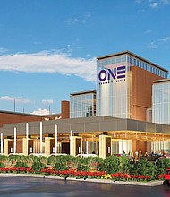 An artist rendering shows One Casino + Resort, a $517 million project proposed for South Richmond by Urban One, the Black-owned media conglomerate. The group said it would be the first Black-owned gaming and entertainment center in the nation.