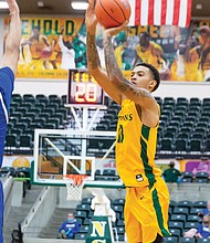 NSU’s Daryl Anderson takes a shot.