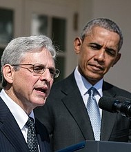 Merrick Garland with then President Barack Obama