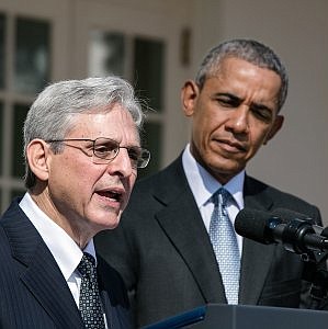 Merrick Garland with then President Barack Obama