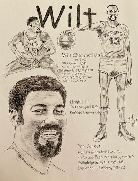 Wilt Chamberlain: A true colossus, “Wilt the Stilt” was bigger than life, towering above every one of his generation.