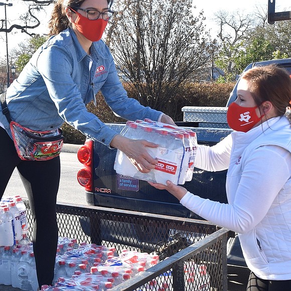 In the wake of the winter storm, H-E-B helps provide much needed support such as food and water.