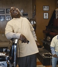 Little appears to have changed at the iconic Queens barber shop where Akeem once visited.
Credit:	Amazon Studios