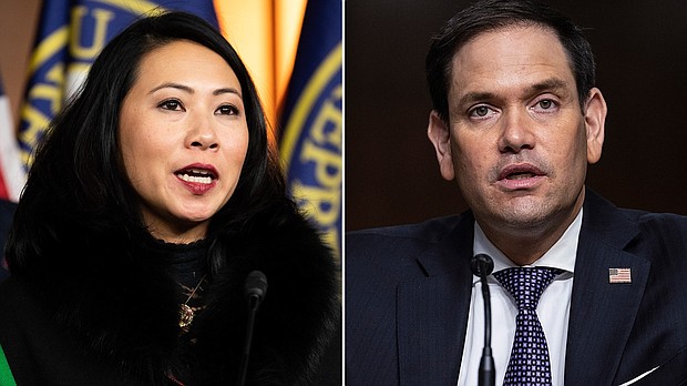 Florida Democratic Rep. Stephanie Murphy is considering a run against Republican Sen. Marco Rubio in 2022.
Credit:	Sipa/Getty Images