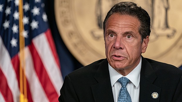 A third woman has accused Democratic New York Gov. Andrew Cuomo of unwanted advances in 2019, The New York Times reported Monday, adding to an escalating crisis facing the governor in the wake of two sexual harassment allegations.
Credit:	Jeenah Moon/Getty Images