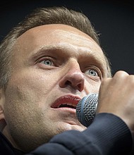 The Biden administration has slapped sanctions on seven Russian officials in response to the poisoning and imprisonment of opposition leader Alexey Navalny.
Credit:	YURI KADOBNOV/AFP/Getty Images