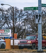 Richmond Department of Public Works crews have been busy since Feb. 25 replacing street signs along U.S. 1 formerly named for Confederate Jefferson Davis with the new name, Richmond Highway. City Council voted last summer to change its name. Officials said it will take about a month to replace about 98 signs. The cost: $45,000.