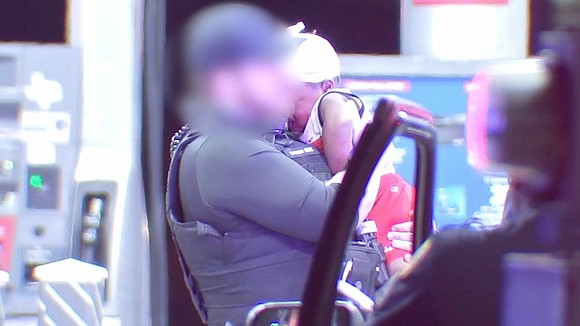 A mother who pulled into a southwest Houston gas station overnight could never have imagined what happened next. Her 1-year-old …