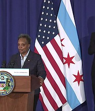Chicago Mayor Lori Lightfoot unveils changes to search warrant policy in the fallout of a botched raid on a social worker's home. Officers swept through the home of Anjanette Young, guns drawn expecting to find a felon with a gun while she stands naked and distraught in her living room.
Credit:	WLS