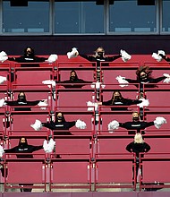 Starting next season, Washington Football Team fans will no longer see a traditional NFL cheerleading squad on the field, instead, they will be entertained by a coed dance group.
Credit:	Daniel Kucin Jr./AP