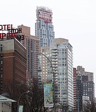 A New York appeals court reversed a ruling that ordered the 52-story development, 200 Amsterdam, to dismantle multiple floors. The luxury residential tower is in the Upper West Side of Manhattan.
Credit:	Gary Hershom/Getty Images