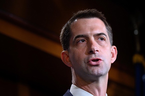 Arkansas Sen. Tom Cotton, a Republican, is attacking Democrats for passing a pandemic relief bill that will send money to …