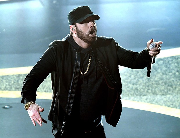 Eminem has released a new song in response to a TikTok campaign that tried to "cancel" him. The song, "Tone Deaf," also has an animated video.
Credit:	Kevin Winter/Getty Images